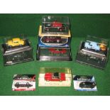 Ten die cast models of French motor cars to include Dioramas, Solido and Norev,