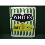 Enamel advertising sign for R White's Soft Drinks,