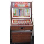 Unnamed Jackpot fruit machine with £80 Jackpots, in veneered case,
