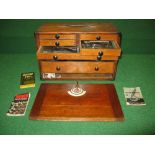 Moore & Wright, portable wooden chest with lockable removable front,