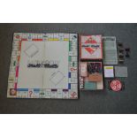 World War II Monopoly board game with two dice (in original cardboard box),