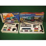 Hornby, two Made in Britain electric train sets, Industrial Freight contains 0-4-0T locomotive,