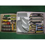 Quantity of battery or unpowered miniature model railway,