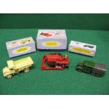 Dinky, group of three models to comprise Blaw Knox Bulldozer No.