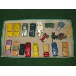 Lesney, eighteen items in the early Matchbox range including Lomas ambulance with silver wheels,