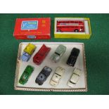 Triang Minic Motorway's, nine model vehicles to include two Rolls Royce, two Jaguar, Humber,