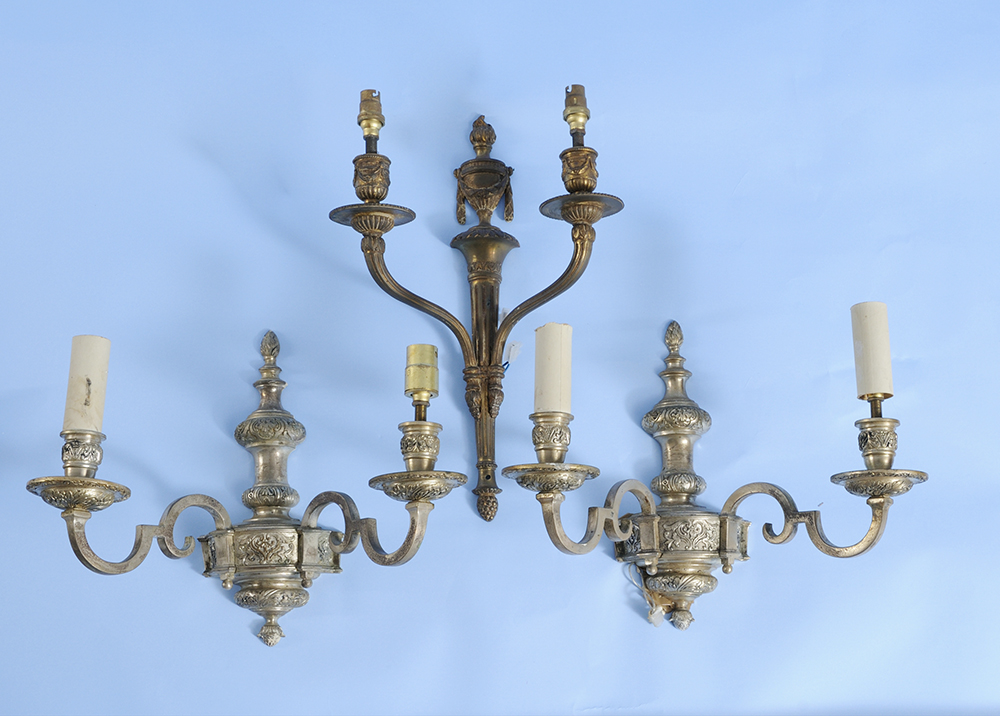 A Pair of Continental Wall Light Sconces