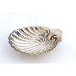 Silver Shell Shaped Butter Dish - Birmin