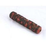 A Chinese Carved Tube, Possibly Fire Bel