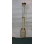 An Alabaster Column c1880. Height 152cm