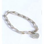A Sterling Tiffany Braclet with Heart sh