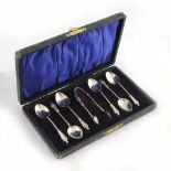 6 Silver Apostle Spoons and Sugar Tongs