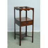 A Mahogany Wash Stand with Single Drawer