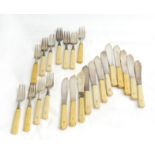 11 Fish Knives and 11 Fish Forks  Mappin