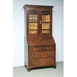 A George II Mahogany Bureau Bookcase, 2