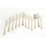 12 Cake Forks -Monogram G Marked Mappin