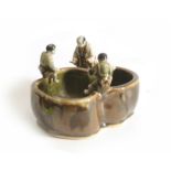 A Korean Pot with Figures