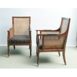 A Pair of Mahogany Regency Berger Librar