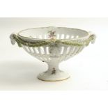 A Meissen Fruit Bowl decorated with Swag
