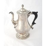 An early 18thC Silver Plated Coffee Pot