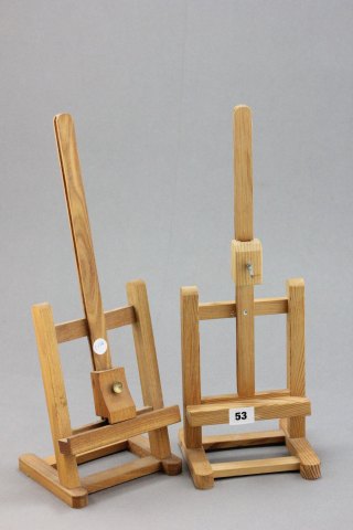 Two Table Top Artists Easels