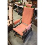 An American Cotton Reel Rocking Chair