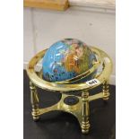 A Novelty Gemstone Globe