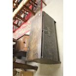 Antique Six Plank Coffer of small proportions