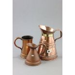 Three Copper Jugs