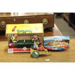 Two Boxed Tin Plate Toys and one other