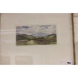 A Robert Crosswell Book 'The Road to Muckish County Donegal' Original Proof with coloured etching