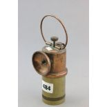 A Stan Meredith Waterloo Brand Brass and Copper Lamp