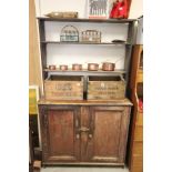 An Early Vintage Irish style Plank Constructed Dresser