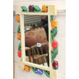 A Painted Wooden Mirror