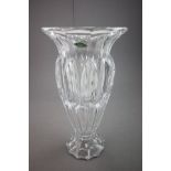 A Large 'Shannon' Crystal Vase