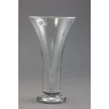 Glass Fluted Vase