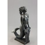 A Bronzed Cold Cast Mermaid