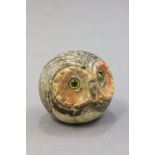 Owl Paperweight, hand carved in Italian Alabaster