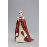 A Royal Worcester Figurine in celebration of The Queens 80th Birthday in 2006