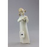 A Lladro Figure of Girl with Violin (a/f)