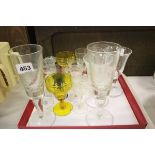 Quantity of Mixed Antique Glass, Cut Glass and Other Drinking Glasses