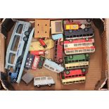 Quantity of Dinkt die cast and roadside accessories including Police Box, Telephone Box, Letter Box,