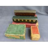 Two Boxed Hornby O gauge No. 2 Corridor Coaches including Brake-Composite and First Third and