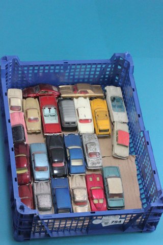 Approximately 22 play worn die cast Corgi vehicles including Ford Thunderbird, Ford Consul Classic