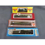 Four boxed OO gauge engines including Grafar GWR 9410, Airfix Prairie Tank Locomotive, Dapol GWR