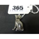 A Silver Cat Brooch