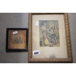 Two Framed and Glazed Baxter Prints with blind stamps