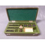 A Metal Cased Pitney-Bowes Stamping Set (possibly from old sorting or post office)