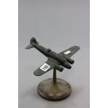 An Early 20th century Bakelite Model of an Avro Anson on brass stand