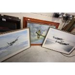 Three Robert Taylor Prints - Limping Home, Mosquito and Memorial Flight (all signed) by the Pilots